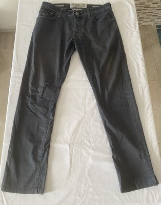 JACOB COHEN PW622 Comfort Pants Mens Size 32 W32 Anthracite Grey Slim