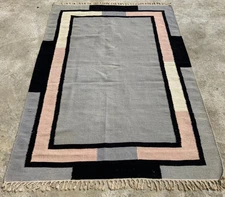 Vintage Traditional Handmade Beautiful Scandinavian Floor Rug Carpet 179x125 cm