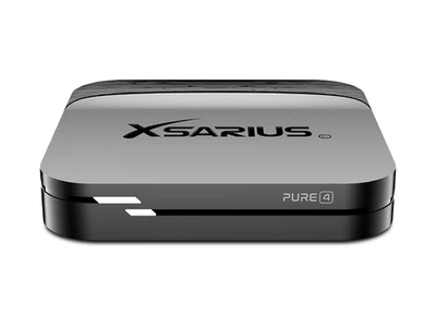 Xsarius PURE 4 4K UHD Android 14 IP-Receiver Schwarz (Dual-WiFi, USB 3.0, LAN)