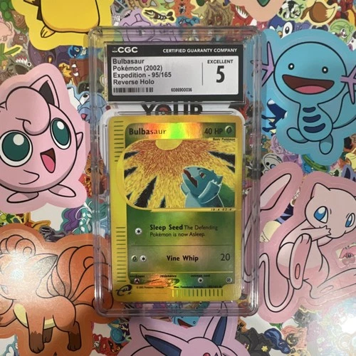 Pokémon Bulbasaur 95/165 Expedition Reverse Holo CGC 5 Basic 40 HP Card
