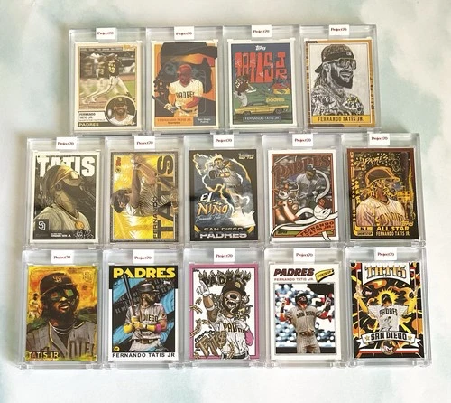 Fernando Tatis Jr 2021 Topps Project 70 Lot San Diego Padres (14 Cards)