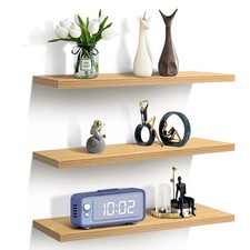 Floating Wall Shelves Set of 3 Storage Display Shelves Decorative Rack Shelf UK