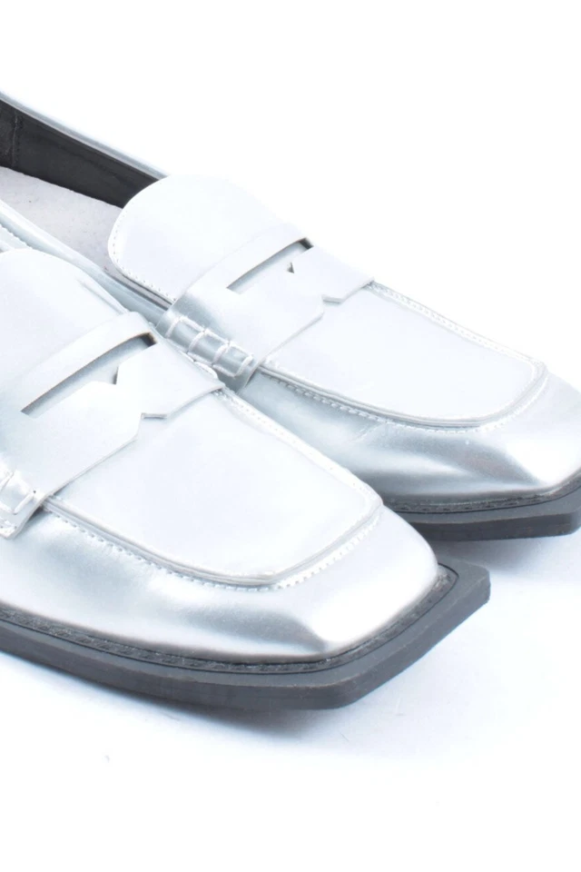 VITAMINA Mocassino Donna Scarpa Taglia IT 42 argento-nero elegante - Immagine 3 di 4