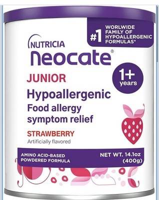 Nutricia Neocate Junior JR STRAWBERRY Sealed Case Of 4 Cans