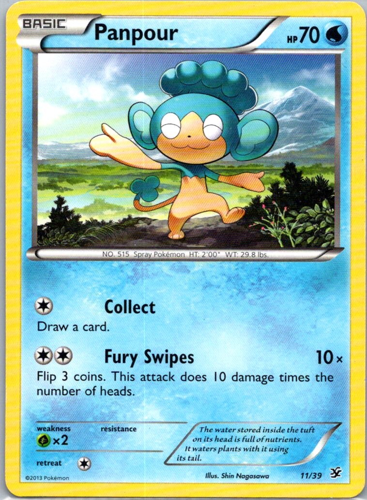 Pokemon TCG Panpour 11/39 Kalos Starter Set LP