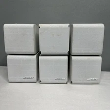 Set of 3 Bose White Double Cube Speakers – Tested, Sound Great