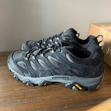 Merrell Men’s Moab 3 Black Leather Waterproof Hiking Shoe- Size 12