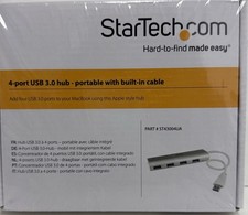 StarTech 4-Port Portable USB 3.0 Hub with Built-in Cable