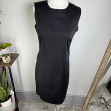 NWT Natori Women's 6 Black Structured Sleeveless Lined Dress LBD Career