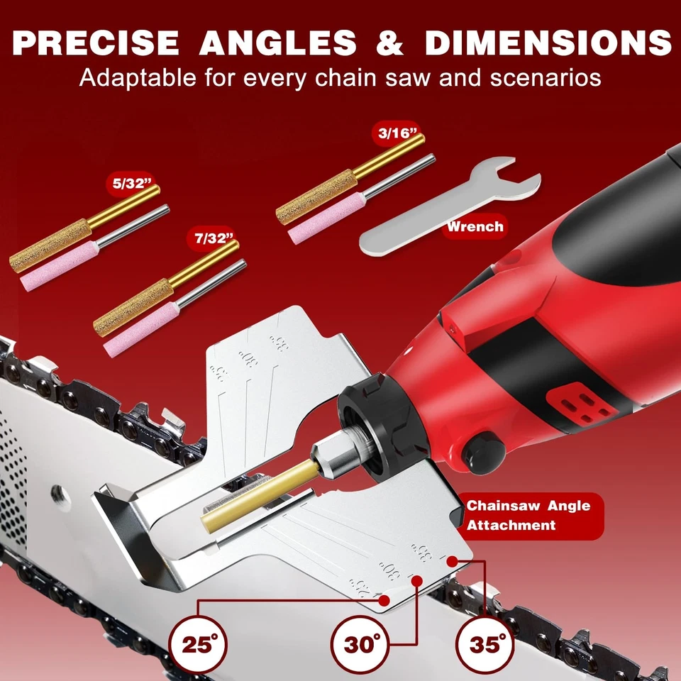 Kit de herramientas rotativas inalámbricas 54 piezas OUBA, herramienta giratoria de 12 V con batería recargable de 2,0 Ah Foto 3 de 4