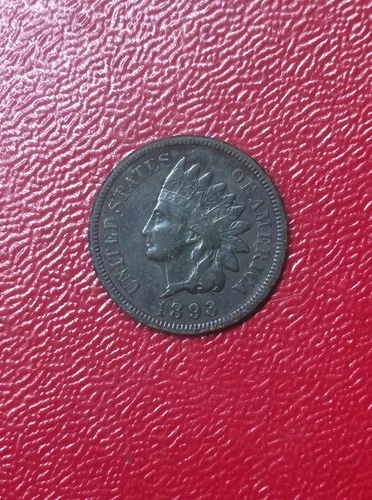 1893 Indian Head Penny Very Fine Condition Nice Date Exact Coin Imaged #CW91