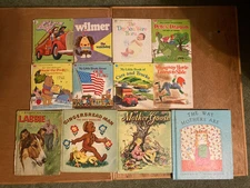 Vintage Lot 12 1940s 1960s Whitman Children’s Books: 10 Tell-A-Tale & 3 More