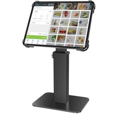 Anti-Theft iPad Kiosk Stand, 360 Rotation Adj. Height 8.3" 13.4", Heavy-Dut...