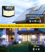 Solarleuchte AußEn Mit Bewegungsmelder, 248 Leds, 3 Modi, IP65 1 StüCk, A+++, De