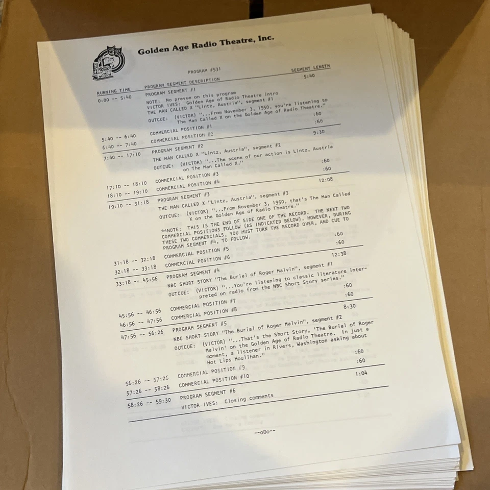 GOLDEN AGE OF RADIO THEATRE VINYL RECORDS - Program 531 Through 570 Foto 2 de 4