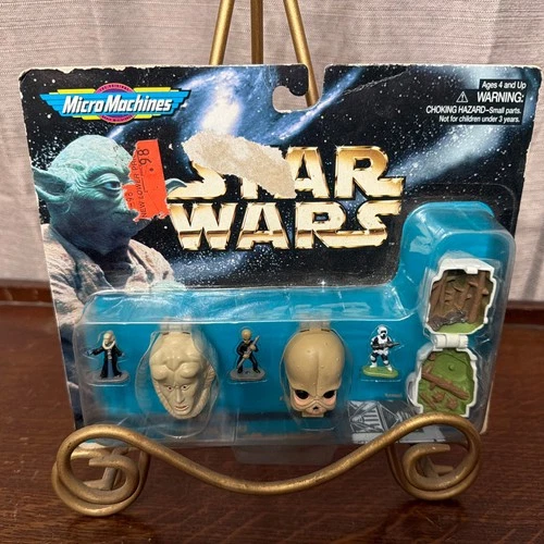 Star Wars VTG Micro Machine Mini Head Playset 3 pack #68020 Collection 3 MOC