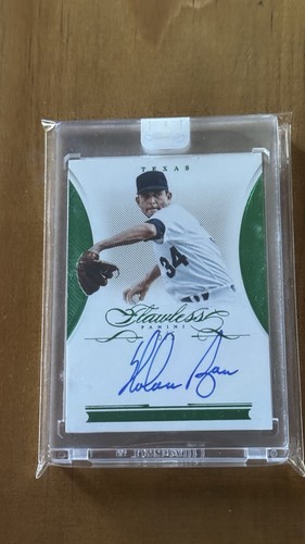 2016 Panini Flawless Nolan Ryan Auto Autograph Emerald 5/5