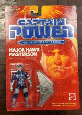 Vintage Captain Power MAJOR HAWK MASTERSON 1987 MATTEL Soldiers of the Future