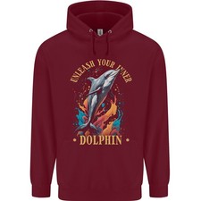 Unleash Your Inner Dolphin Childrens Kids Hoodie