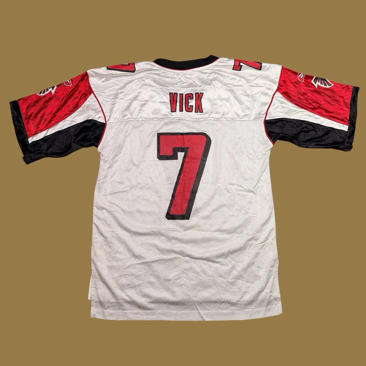 Reebok NFL Michael Vick #7 Atlanta Falcons White On Field Jersey