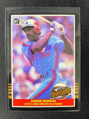 1985 Donruss Baseball Highlights Andre Dawson #41 Expos!!!