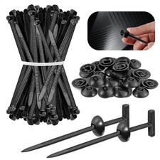 2nd Generation Nylon Universal Cable Ties Black - 100pcs