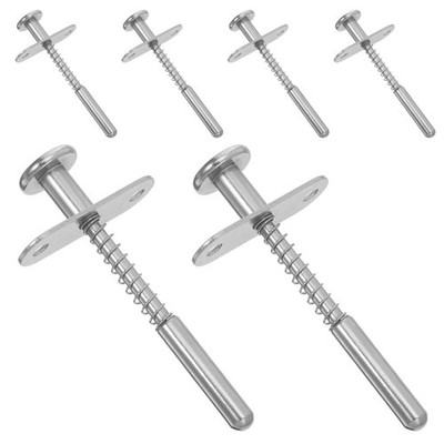 6Pcs Baby Crib Repair Hardware with Metal Spring Lock and Drawer Latch for Home