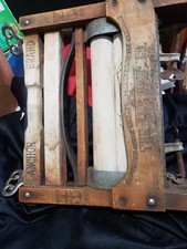 Antique Anchor Brand Wooden Clothes Wringer Lovell Mfg Erie PA 1900s