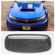 Real Carbon Hood Scoop Bonnet Intake Vent Cover For Subaru Impreza Wrx Sti 08-14