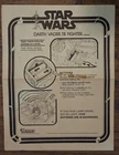 Kenner Star Wars Darth Vader TIE Fighter Instruction Sheets 1978 Vintage EXC Cnd