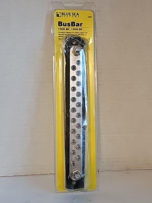 Blue Sea 2302-BSS BusBar 20 Gang Common Bus 100A 300V DC / 150V AC Marine RVNEW