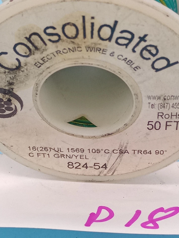 CABLE CONSOLIDADO 824-54, 16 AWG, 300 V, E96824, 5 OZ WT, Foto 4 de 4