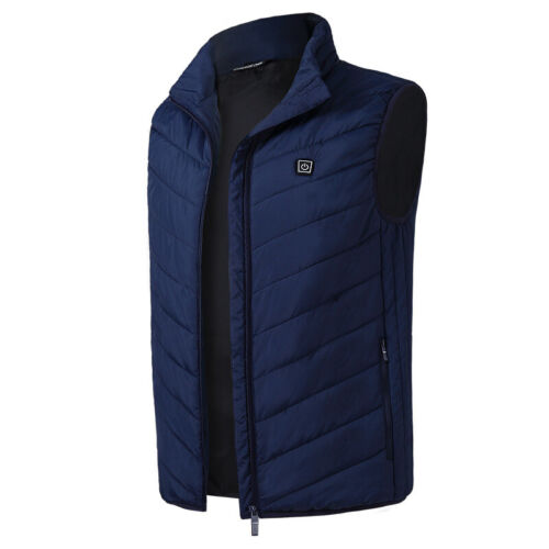 Electric Vest Heated Jacket USB Thermal Warm Heat Pad Winter Body Warmer Unisex - Picture 29 of 43