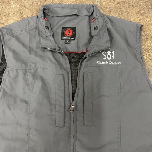 SCOTTEVEST TEC Vest Full Zip Travel Tech Utility Grey Mens XL - Picture 4 of 13