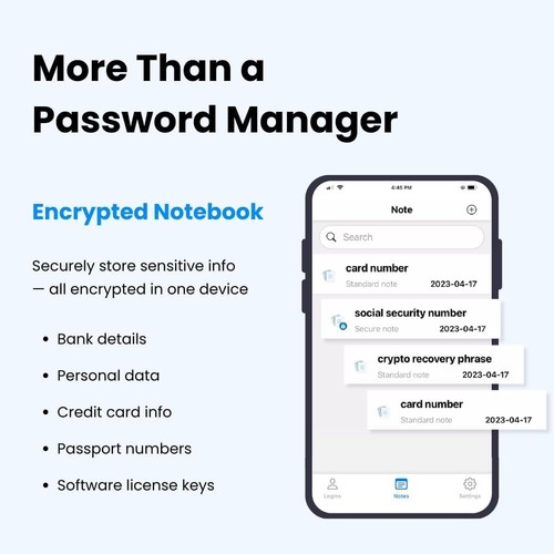 Secure Offline Password Keeper: 1000 Credential Bluetooth Drive with Autofill - Picture 8 of 9