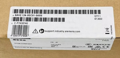 6AV2124-0GC01-0AX0 New 1PCS Siemens SIMATIC HMI Touch Panel 6AV2 124-0GC01-0AX0