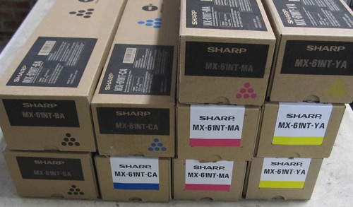 10 GENUINE SHARP Toners MX61NTBA,MX61NTCA, MX61NTMA, MX61NTYA - Bild 3 von 4
