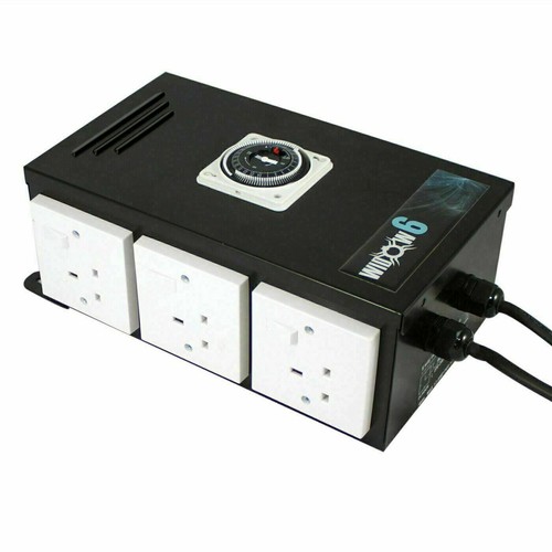 Heavy-Duty Timer 2 4 6 8 Way Box Grow Light Electric Contactor Hydroponics - Picture 8 of 9