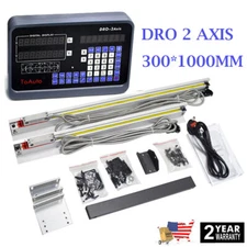 300*1000mm Linear Scale 2 Axis DRO Digital Readout for Bridgeport Mill Lathe,US