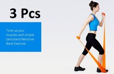 3 LEVEL Sanctband Resistance exercise Band 5 FT Physical Therapy Pilates Workout