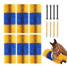 Livestock Scratch Brush 6 PCS Equine Bovine Massage Horse Cow Brush 20 inch