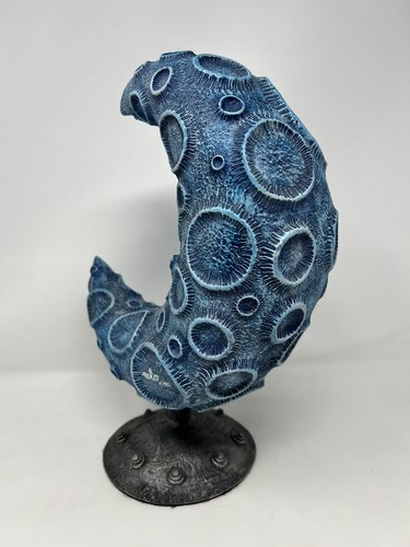 Rare Art Sculpture of Winking Moon Signed Aquices Numbered 15/50 - Picture 10 of 20