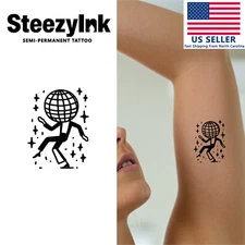 SteezyInk temporary tattoo Disco Divo last upto 2 weeks 2 x 2 inch