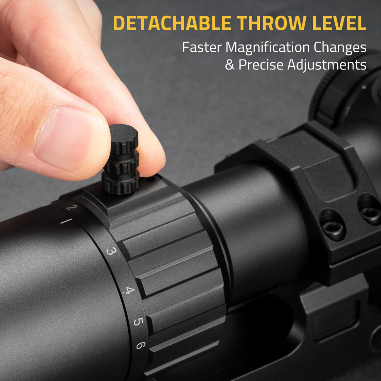 1-6X24 LPVO Rifle Scope Red Illuminated BDC Reticle 223/5.56 .308/7.62 Gun Scope