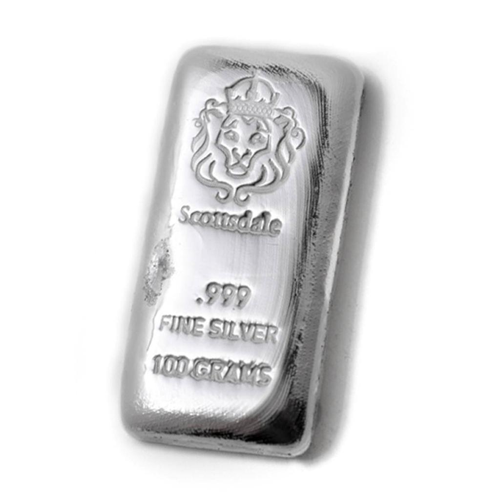 純銀インゴット Scottsdale スコッツデール社  100g 楽天市場】【中古AB/使用感小】 インゴット 純銀 インゴット 1kg
