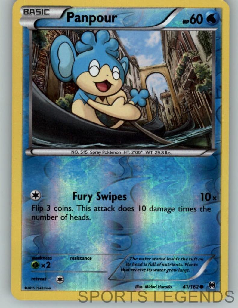 2015 pokemon Breakthrough reverse holo Panpour 41/162