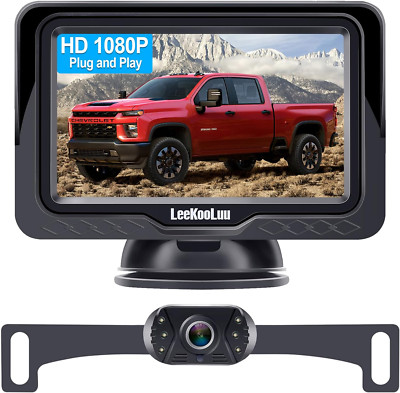 Backup Camera Rear View Monitor Kit HD 1080P for Car Truck Mini... New