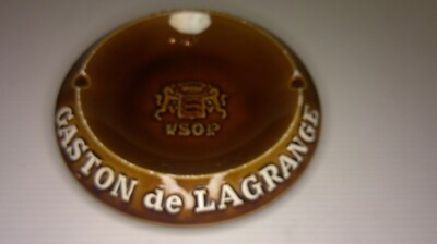 Gaston De LaGrange Cognac advertising ceramic ash tray made in France       Z147