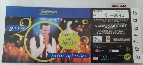 entradas de conciertos-Julio Iglesias