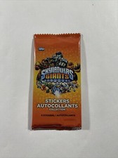 ONE RARE Topps Skylanders Giants Unopened Sticker Pack - 6 Stickers per pack